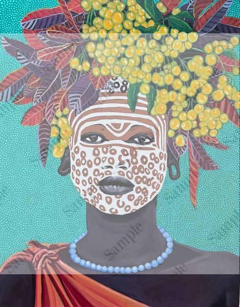 Suri Tribe Woman Art | Art by Dayle