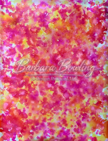 Pink Vector Collision Greeting Card Art |  Barbara Bowling Art