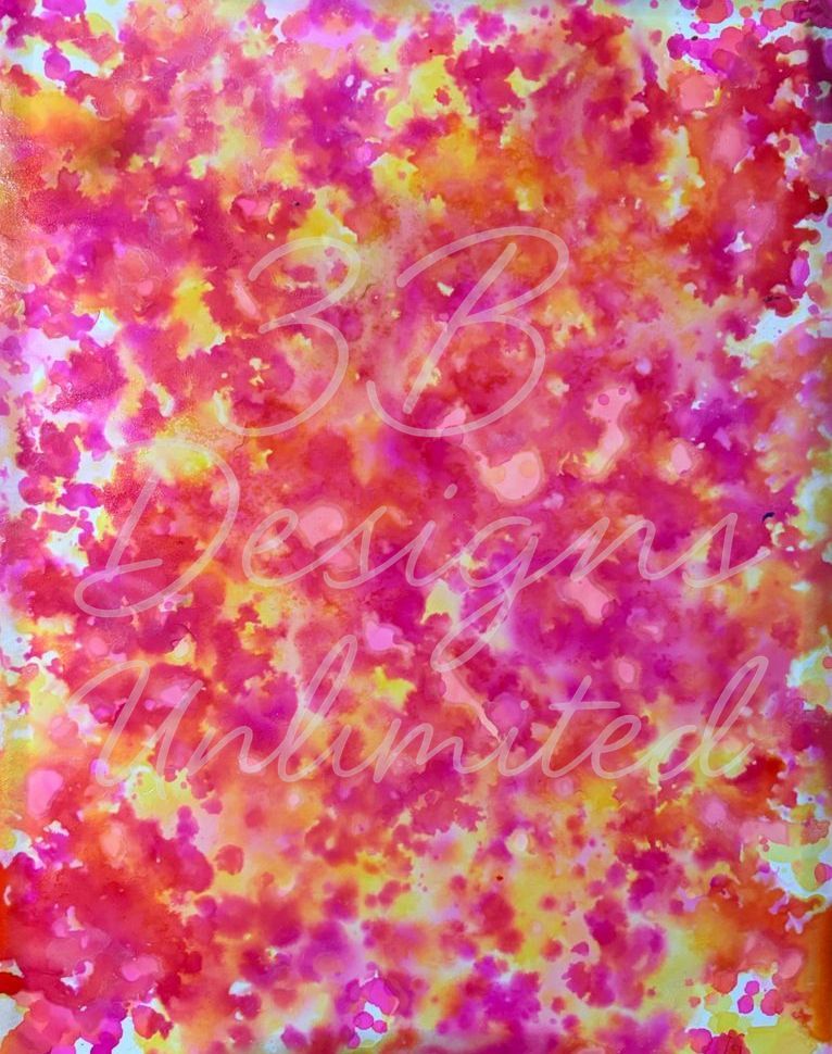 Pink Vector Collision Greeting Card Art |  Barbara Bowling Art