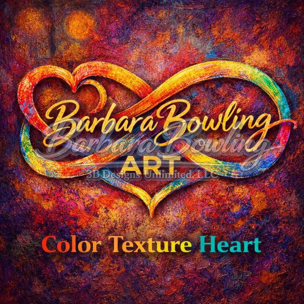 Barbara Bowling Art Logo Merchandise | Color • Texture • Heart | 3B Designs Unlimited LLC