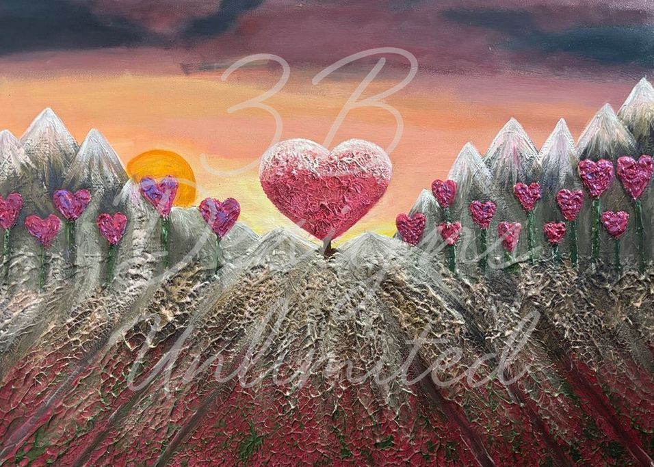 Magistic Heart Of The Rising Sun Greeting Card Art |  Barbara Bowling Art