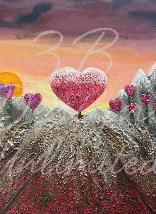 Magistic Heart Of The Rising Sun Greeting Card Art |  Barbara Bowling Art
