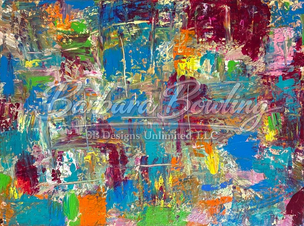 Blocked Messy Rotated Puzzle Art |  Barbara Bowling Art
