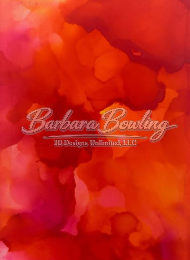 Birth Of The Molten Earth Greeting Card Art |  Barbara Bowling Art