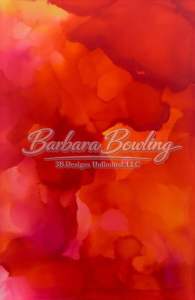 Birth Of The Molten Earth Greeting Card Art |  Barbara Bowling Art