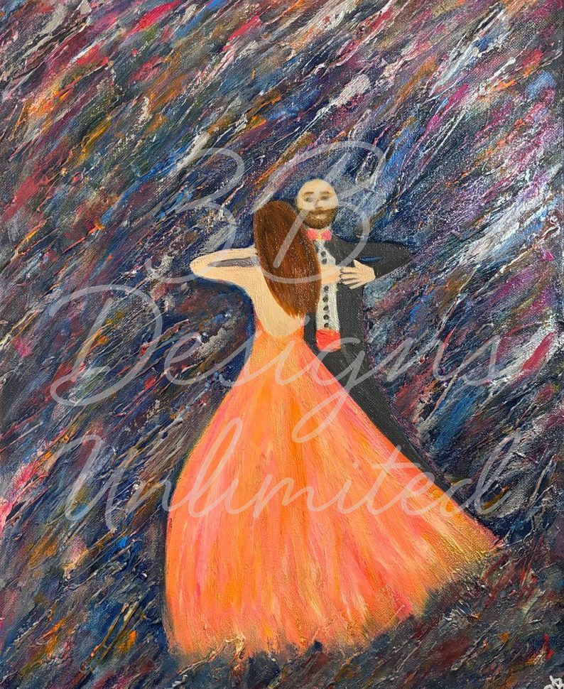 Cosmic Dancers Greeting Card Art |  Barbara Bowling Art