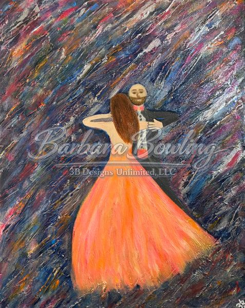 Cosmic Dancers Greeting Card Art |  Barbara Bowling Art