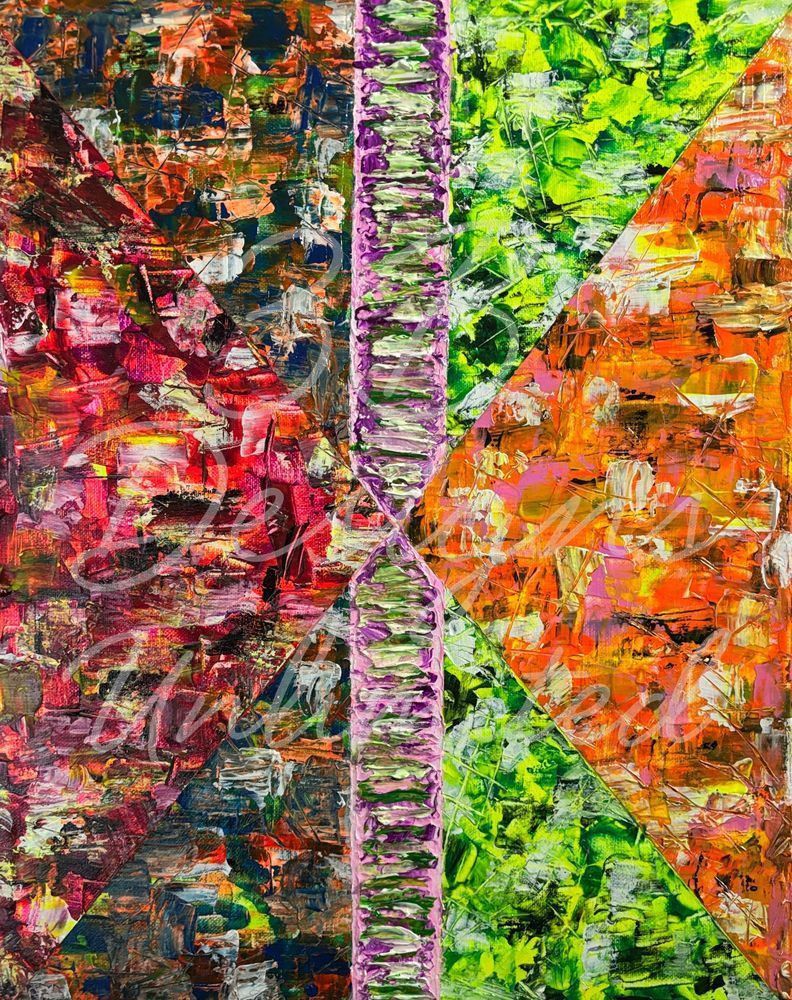 Convergence In Four Voices Sticker Art |  Barbara Bowling Art