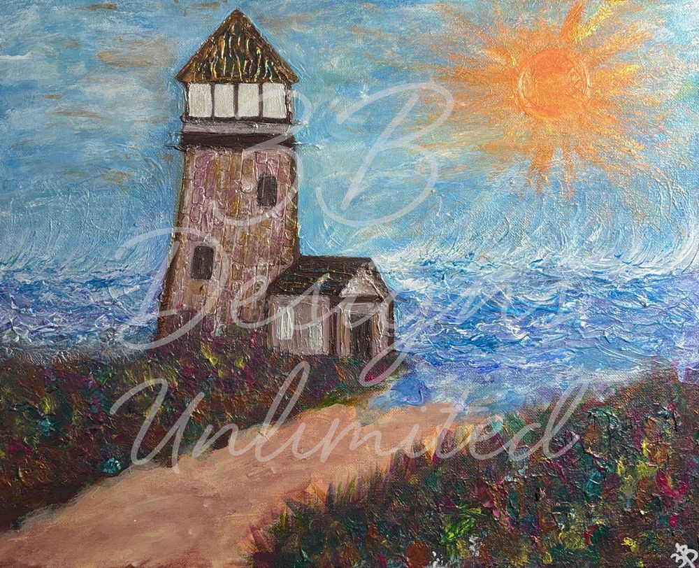 Guardian Of The Wildshore Path Sticker Art |  Barbara Bowling Art