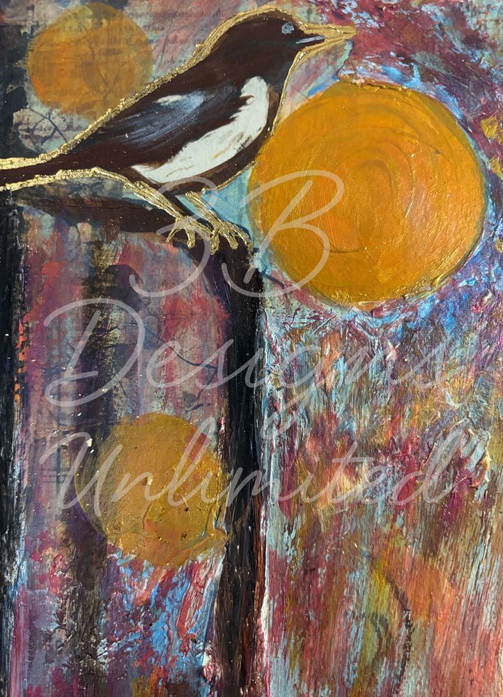 Guardian Of The Golden Orbs Metal Magnet Art |  Barbara Bowling Art
