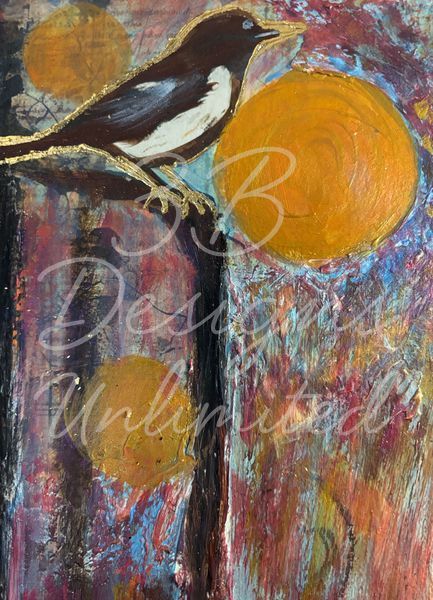 Guardian Of The Golden Orbs Sticker Art |  Barbara Bowling Art
