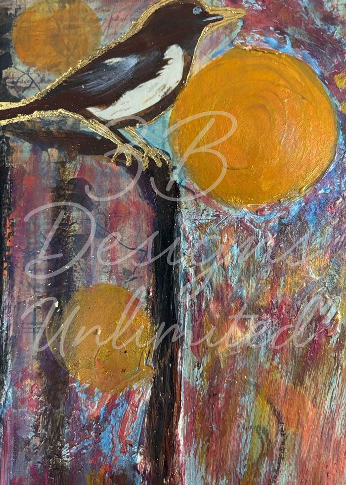 Guardian Of The Golden Orbs Magnet Art |  Barbara Bowling Art