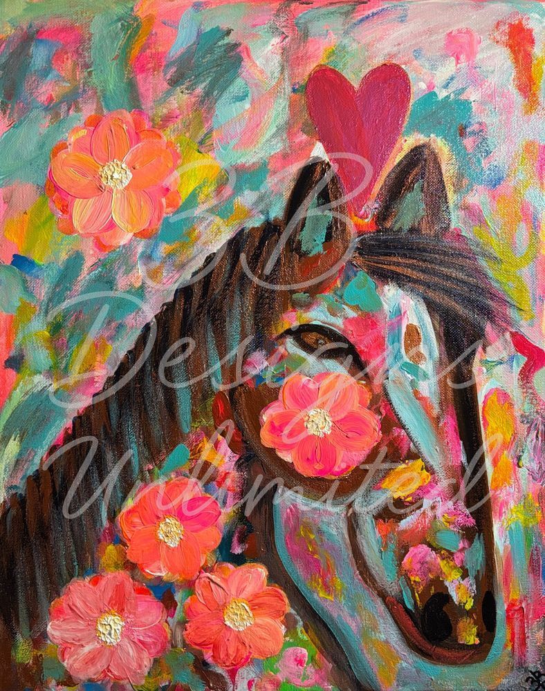 Enchanted Bloomsteed Throw Pillow Art |  Barbara Bowling Art