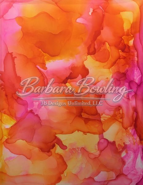Heart of the Molten Sky Greeting Card – Fiery Abstract Fine Art Print Card by Barbara Bowling | 3B Designs Unlimited