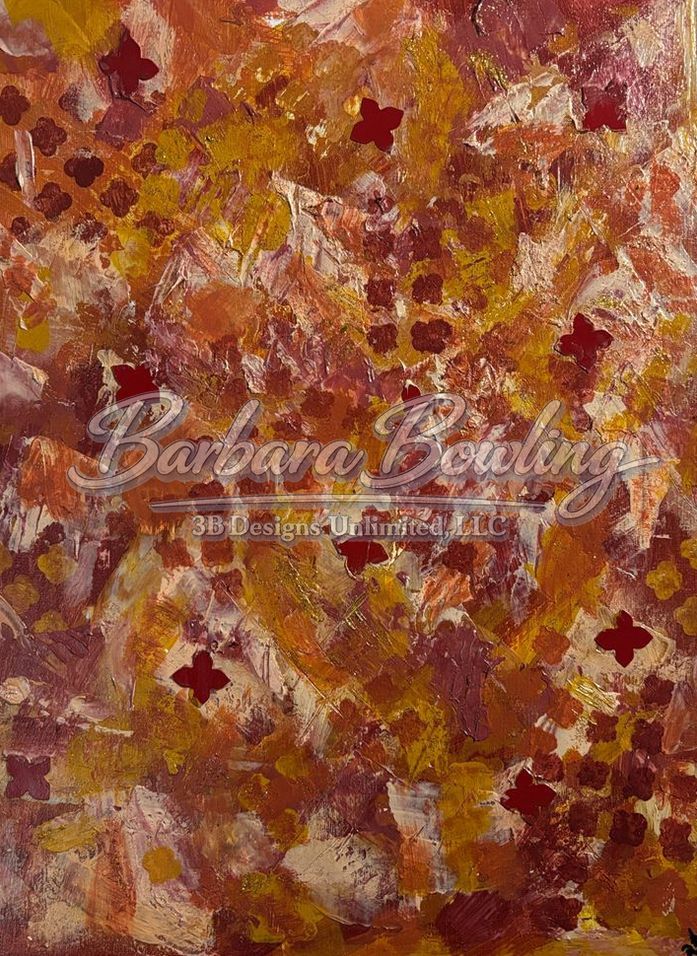 Harvest of Echoes Greeting Card – Autumn Abstract Fine Art Print Card by Barbara Bowling | 3B Designs Unlimited