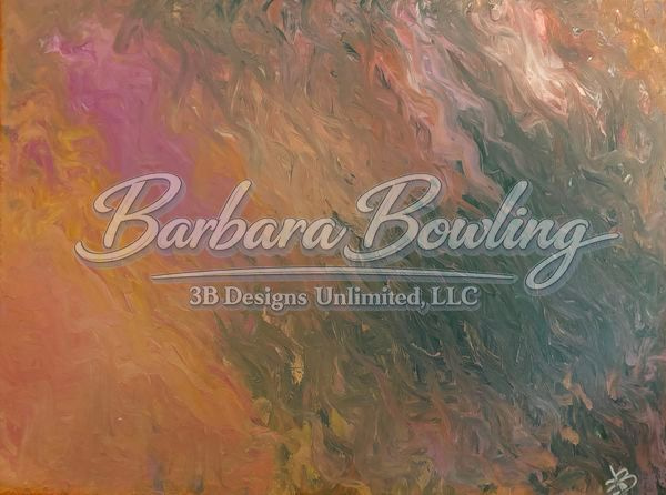 Harmony In Motion Greeting Card – Abstract Fine Art Print Card by Barbara Bowling | 3B Designs Unlimited