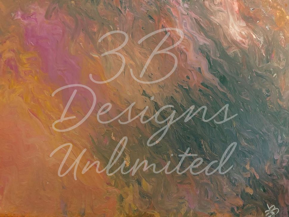 Harmony In Motion Greeting Card – Abstract Fine Art Print Card by Barbara Bowling | 3B Designs Unlimited
