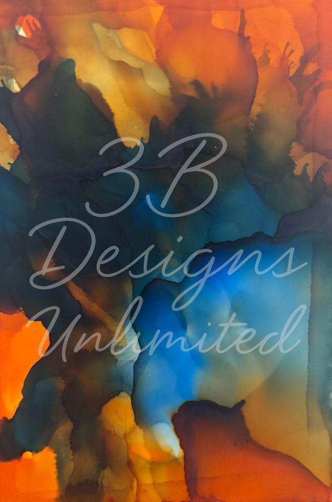 Phantom Paws – Alcohol Ink Fine Art Print | Abstract Creature‑Inspired Artwork by Artist Barbara Bowling | 3B Designs Unlimited