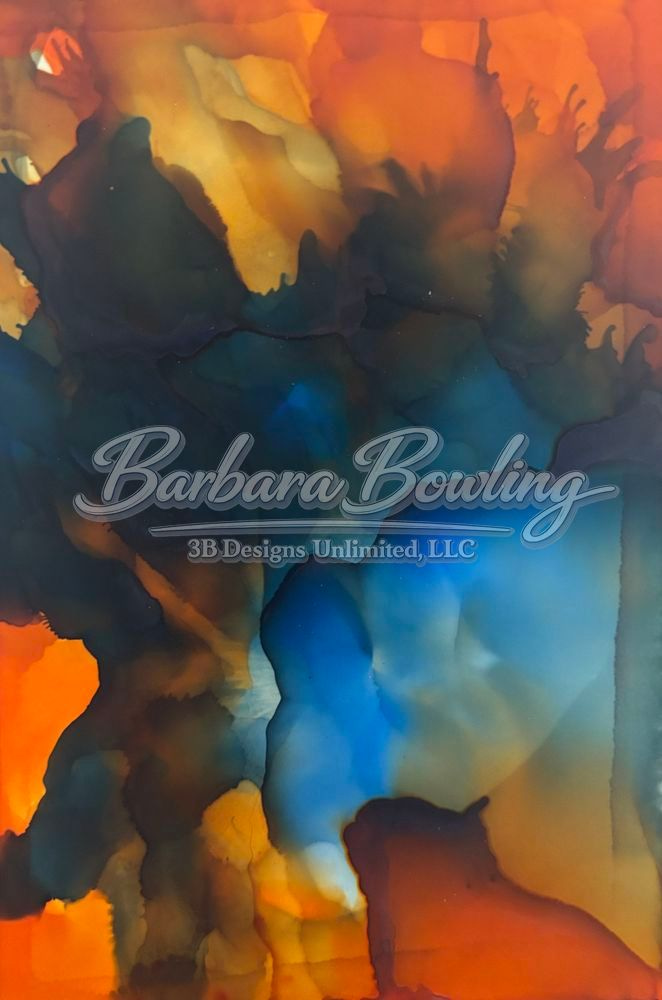 Phantom Paws – Alcohol Ink Fine Art Print | Abstract Creature‑Inspired Artwork by Artist Barbara Bowling | 3B Designs Unlimited
