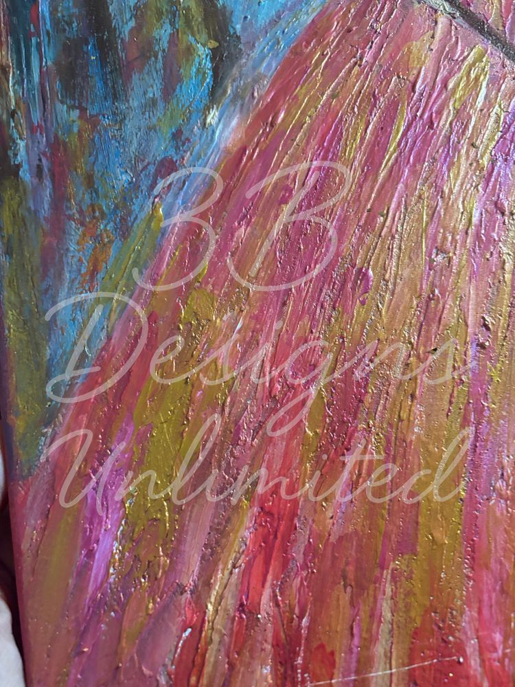 Up Close Of Dress For Serenade Of Illuminous Orbs Art |  Barbara Bowling Art