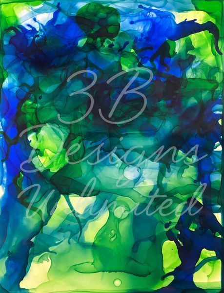 Breath of the Deep Elements | Fluid Blue Abstract Art