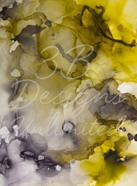 Fragment of the Forgotten Earth | Alcohol Ink Earth Abstract