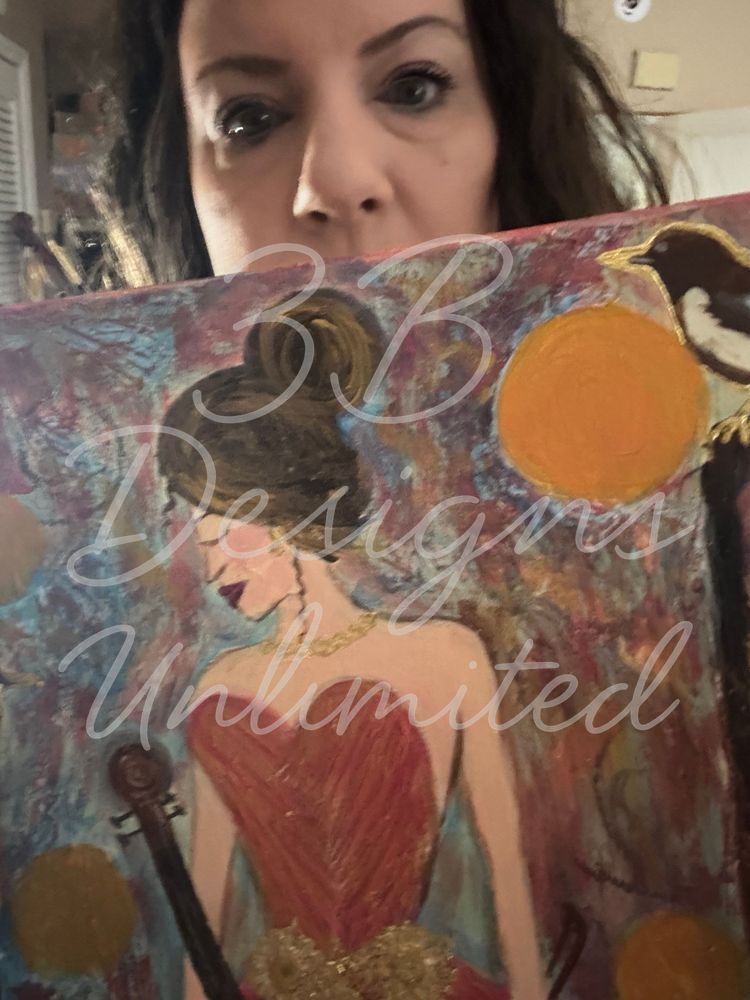 Barbara Bowling With My Painting Art |  Barbara Bowling Art
