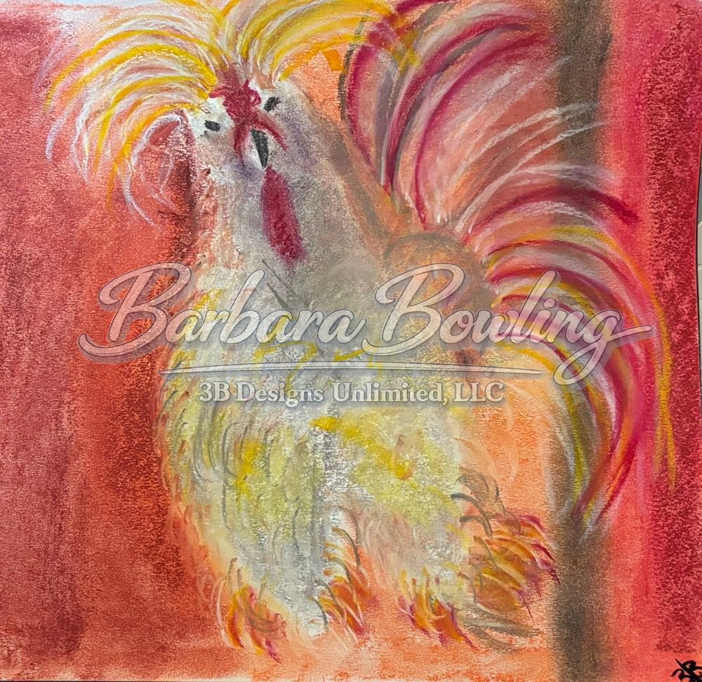 Rooster Royale Puzzle Art |  Barbara Bowling Art