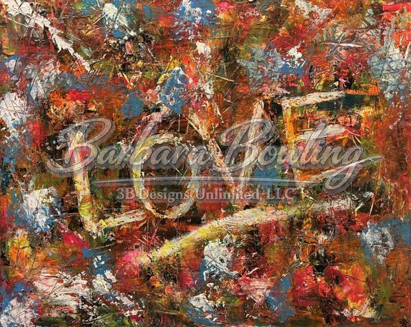 Love Wildly – Bold Abstract LOVE Painting with Vibrant Color & Texture | Contemporary Expressionist Art by Barbara Bowling