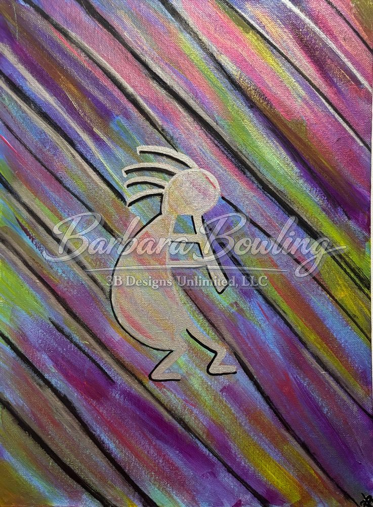 Rhythm Of The Painted Path Porcelain Ornament Art |  Barbara Bowling Art