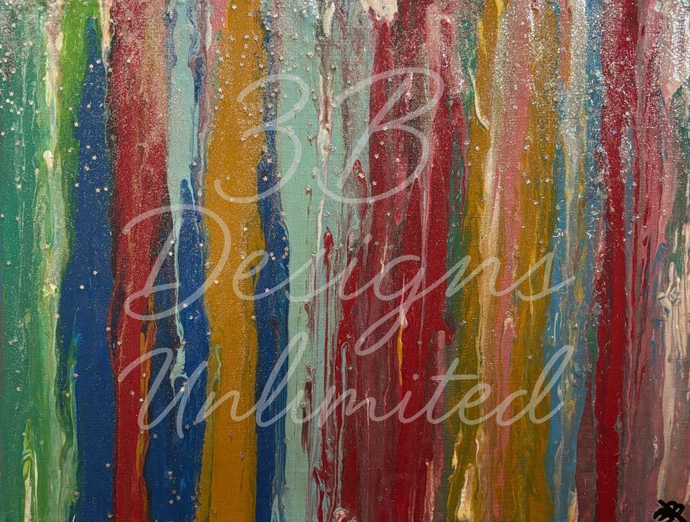 Stardust Rain Greeting Card Art |  Barbara Bowling Art