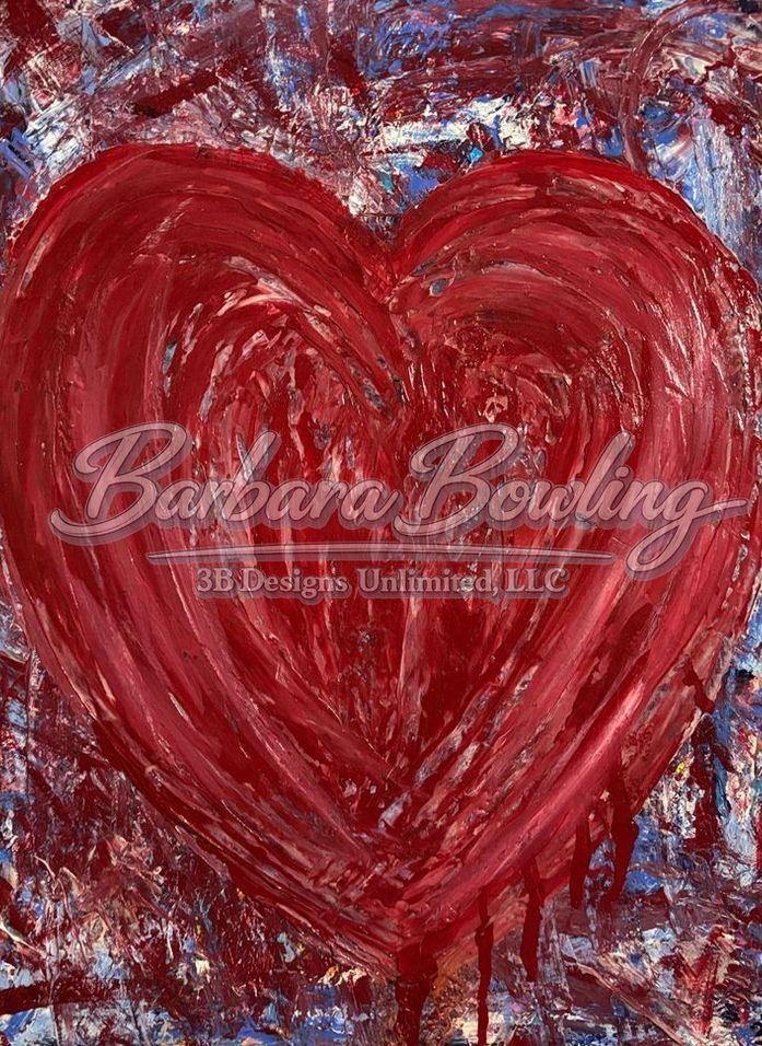 Sanctum of the Heart Greeting Card – Textured Abstract Heart Fine Art Print Card by Barbara Bowling | 3B Designs Unlimited