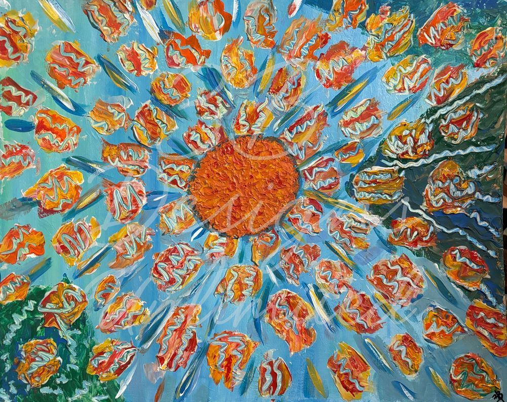 Solar Bloom Tote Bag Art |  Barbara Bowling Art
