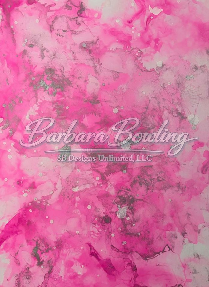 Pink Alloy Burst Greeting Card Art |  Barbara Bowling Art