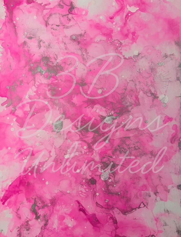 Pink Alloy Burst Greeting Card Art |  Barbara Bowling Art