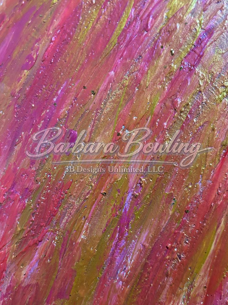 Pink Gilded Fusion Mug Art |  Barbara Bowling Art