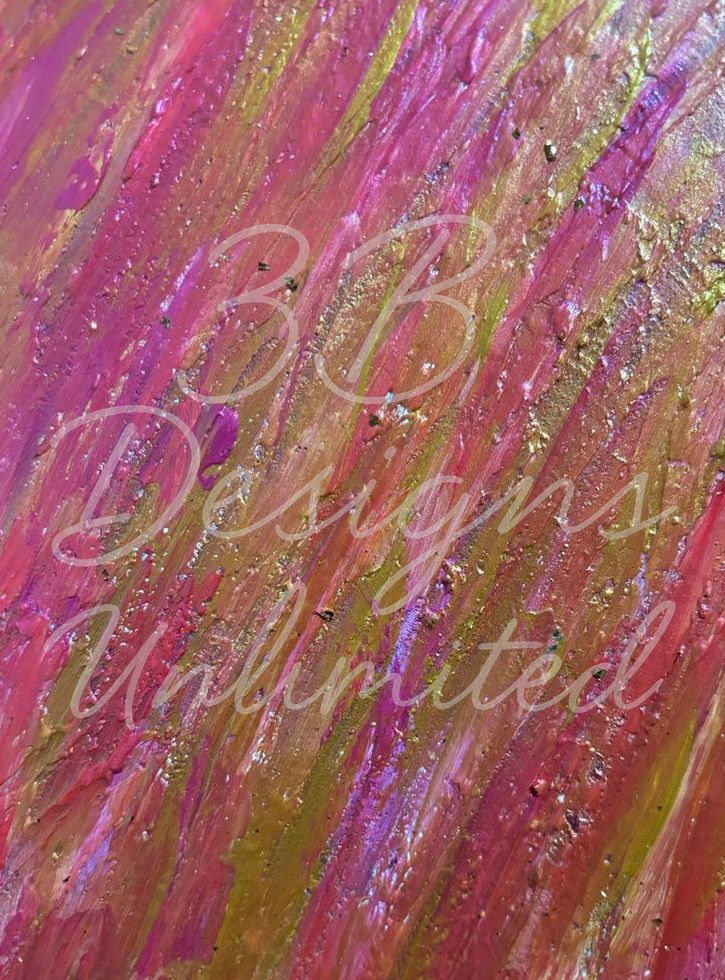 Pink Guilded Fusion Greeting Card Art |  Barbara Bowling Art