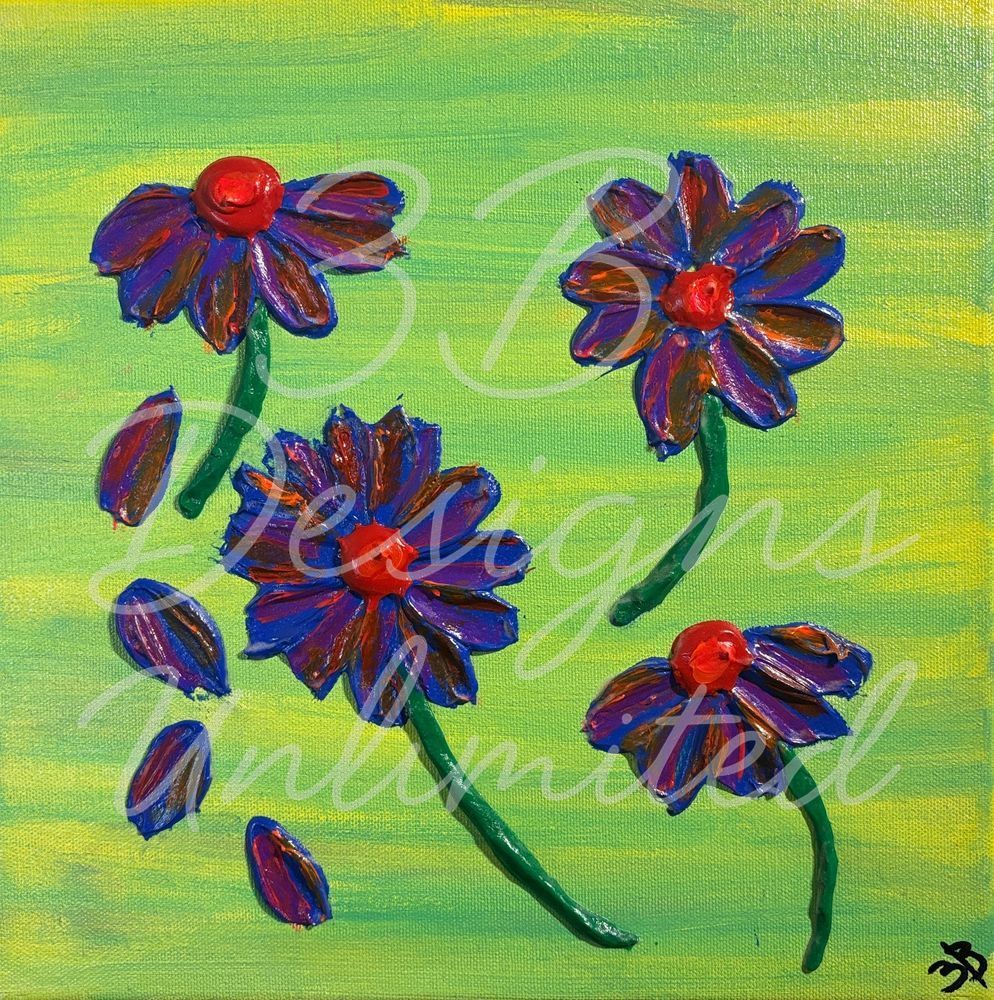 Quiet Petals Magnet Art |  Barbara Bowling Art