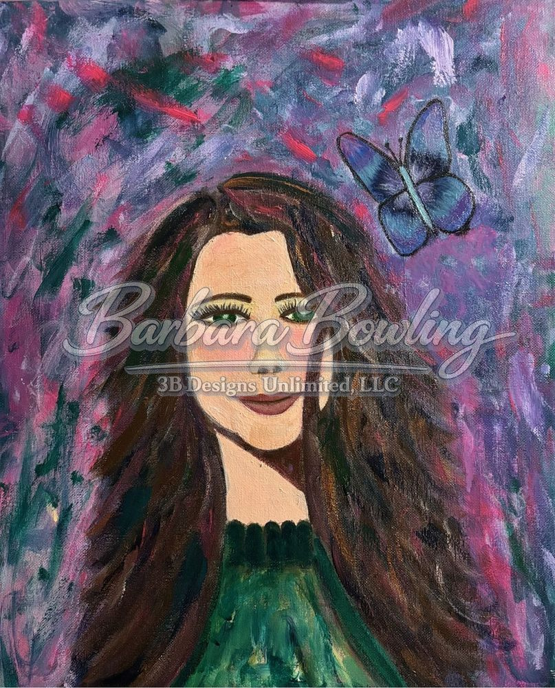 Whisper Of The Butterfly Porcelain Ornament Art |  Barbara Bowling Art