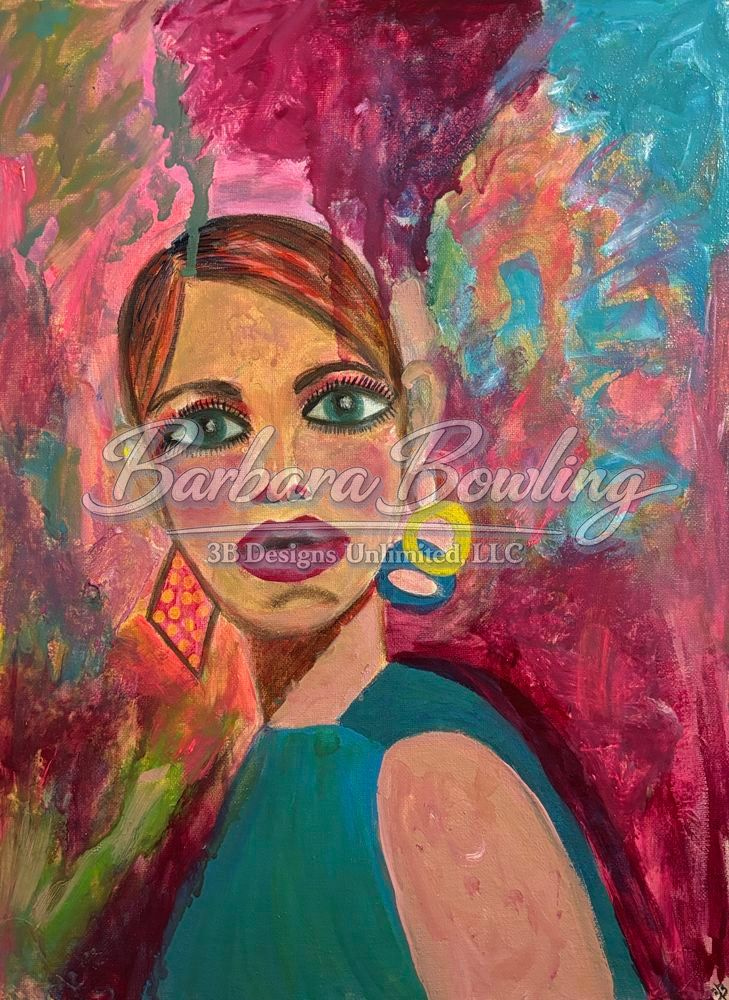 Twiggy in Color | Vibrant Pop Art Portrait Print