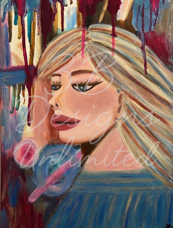 The Gaze Between Worlds Greeting Card Art |  Barbara Bowling Art