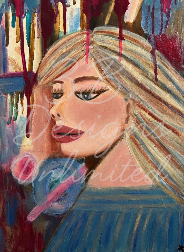 The Gaze Between Worlds Greeting Card Art |  Barbara Bowling Art