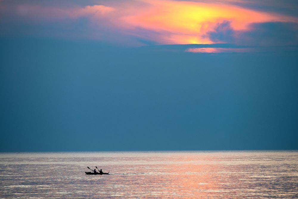 Lake Erie Kayak Sunset