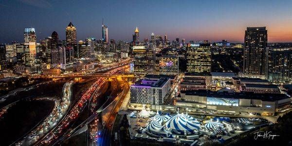 Atlantic Station Sunset Photography Art | John Grogan, Photography