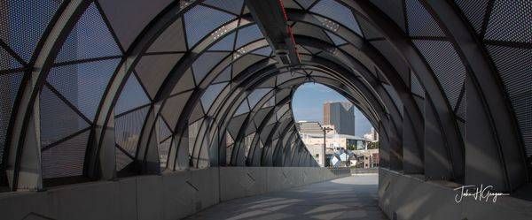 Stadium Pedestrian Bridge Photography Art | John Grogan, Photography