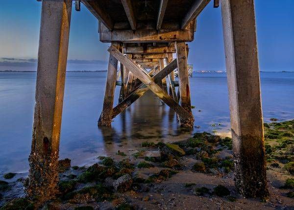 Southport Pier Underneath Photography | Cape Fear River Fine Art | Southport NC