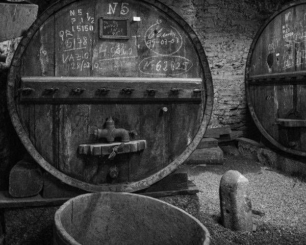 Douro Valley Wine Barrel Monochrome | 910Photography
