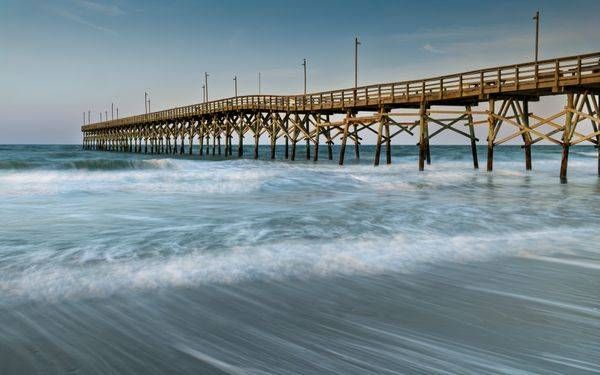 Ocean Crest Pier Sunrise Seascape | Oak Island NC Coastal Fine Art Photography