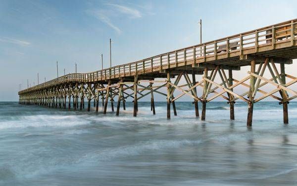 Ocean Crest Pier Sunrise Photography | Oak Island NC Coastal Wall Art | 910Photography