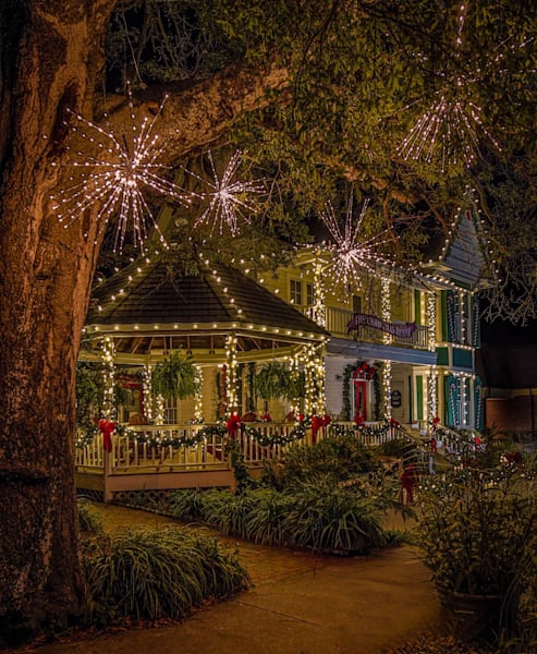 The Christmas House Southport NC – Nighttime Holiday Lights Photography by Dan Dolak
